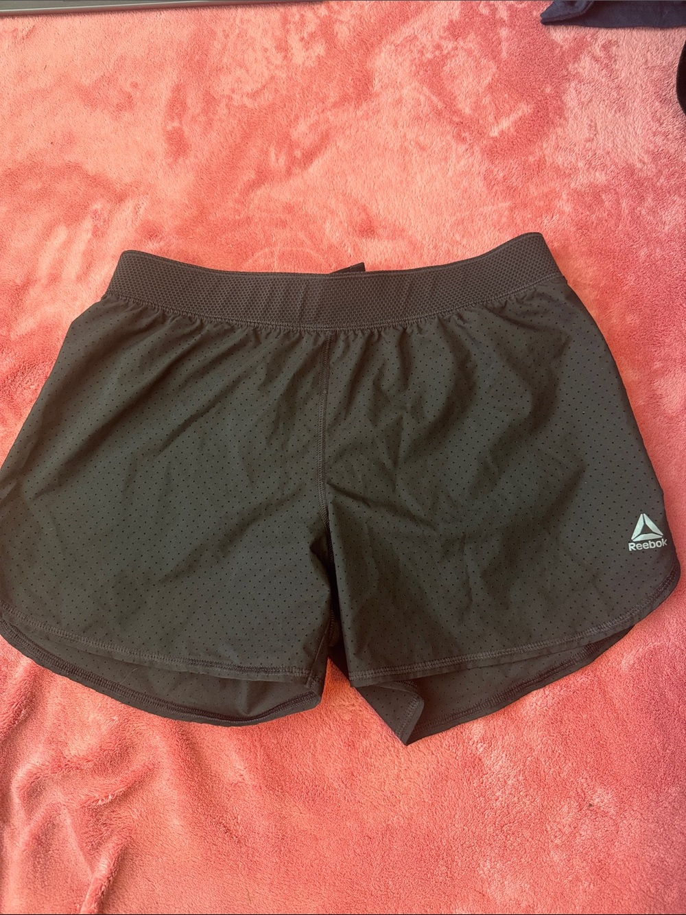 Reebok Girls Black Athletic Shorts